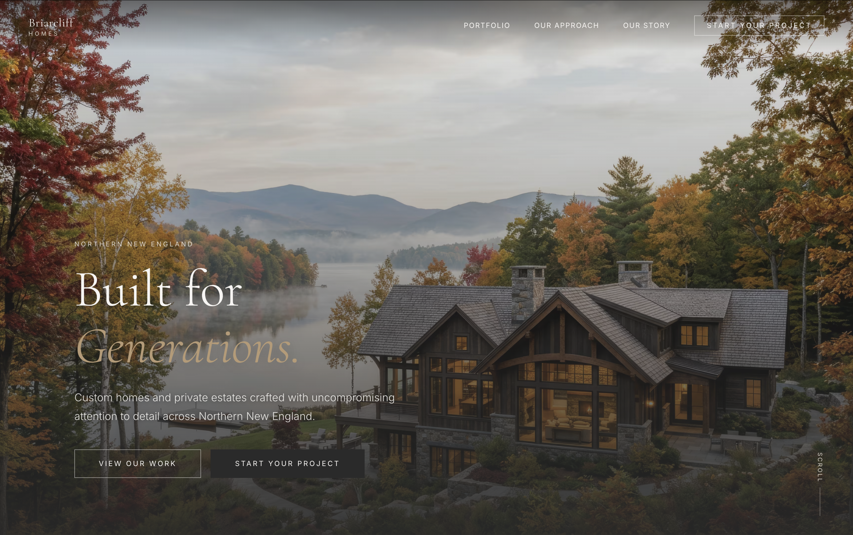 Briarcliff Homes website concept