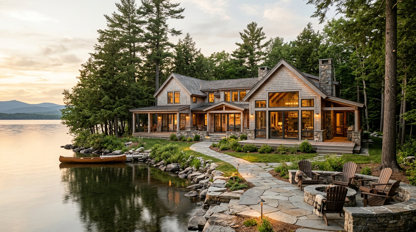 Cedar Point Retreat — wooded estate