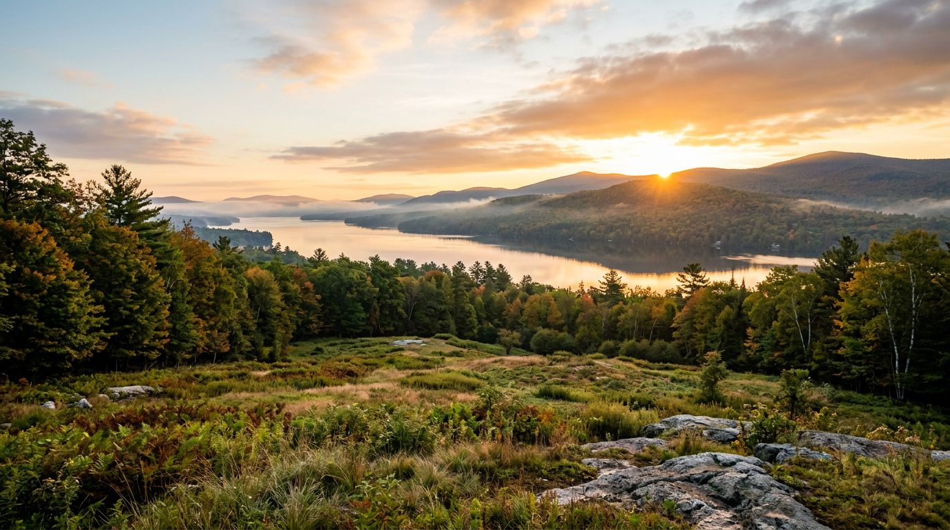 Sweeping Northern New England landscape — land beneath a custom Briarcliff estate