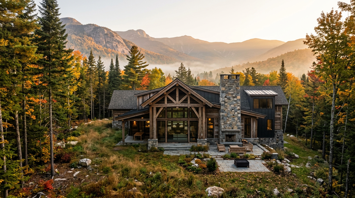 Timberline Residence — timber and stone mountain home