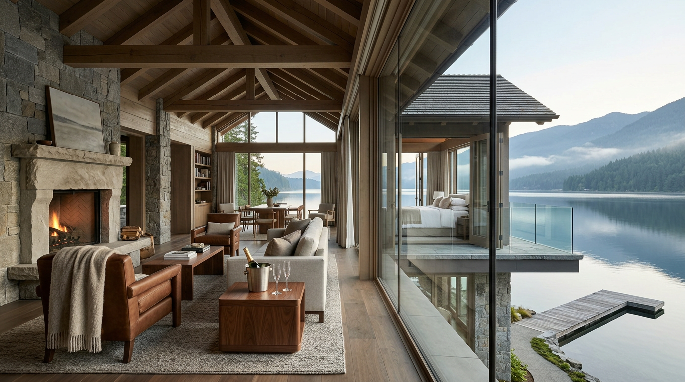 The Meridian Suite — our most exceptional expression of lakeside luxury